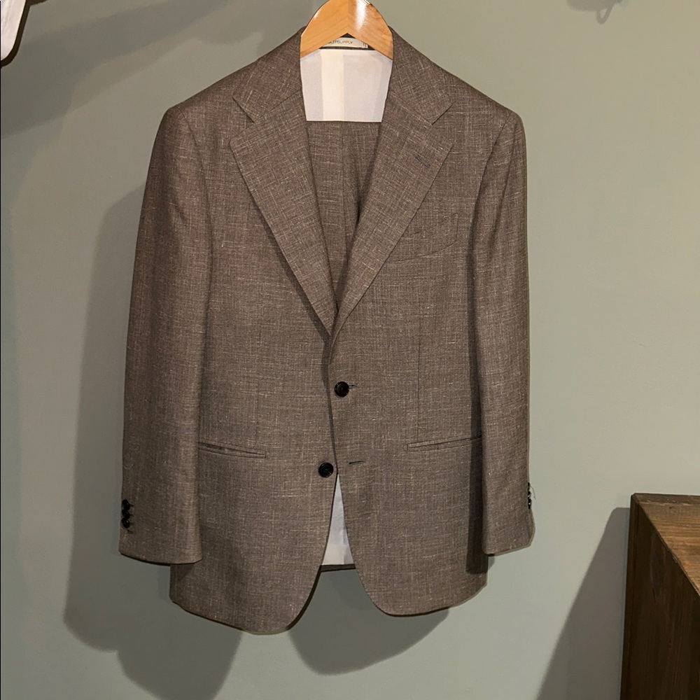 SuitSupply Havana Slim Taupe Suit
